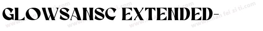 GlowSanSC Extended字体转换